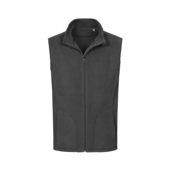 Stedman Active Fleece Vest For Men Grå polyester Small Herre