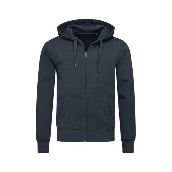 Stedman Active Hooded Sweatjacket For Men Mørkblå Large Herre