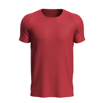 Se Stedman Active Sports-T For Men Rød polyester Small Herre ved Timarco