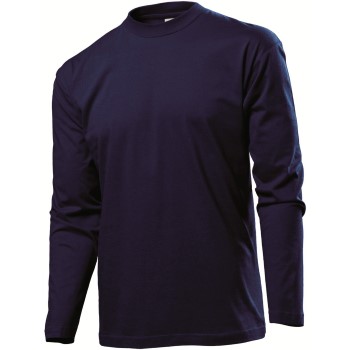 Stedman Classic Long Sleeve Men Mørkblå bomuld Small Herre