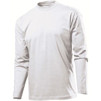 Se Stedman Classic Long Sleeve Men Hvid bomuld Small Herre ved Timarco