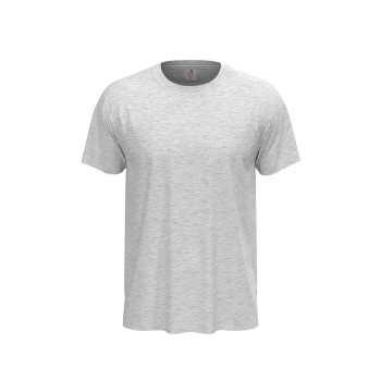 Se Stedman Classic Men T-shirt Lysegrå bomuld Large Herre ved Timarco