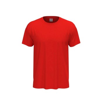 Se Stedman Classic Men T-shirt Rød bomuld Medium Herre ved Timarco