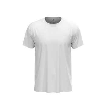 Se Stedman Classic Men T-shirt Hvid bomuld Small Herre ved Timarco