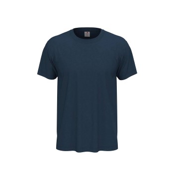 Se Stedman Classic Men T-shirt Marineblå bomuld 3XL Herre ved Timarco