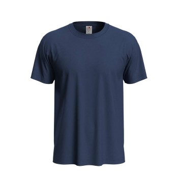 Se Stedman Classic T Organic Unisex Crew Neck Marineblå økologisk bomuld Large Herre ved Timarco