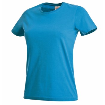 Se Stedman Classic Women T-shirt Blå bomuld Large Dame ved Timarco