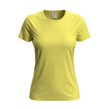 Se Stedman Classic Women T-shirt Gul bomuld Medium Dame ved Timarco