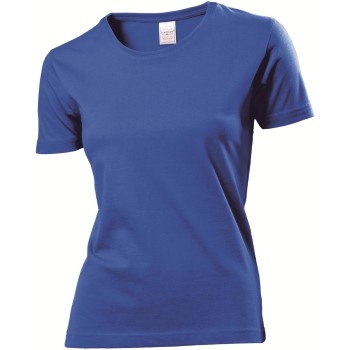 Se Stedman Classic Women T-shirt Kongeblå bomuld Medium Dame ved Timarco