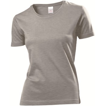 Se Stedman Classic Women T-shirt Mørkgrå  bomuld Small Dame ved Timarco