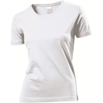 Se Stedman Classic Women T-shirt Hvid bomuld Large Dame ved Timarco