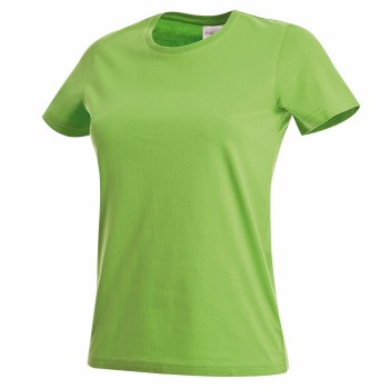 Se Stedman Classic Women T-shirt Lysegrøn bomuld Small Dame ved Timarco