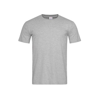 Se Stedman Classic-T Fitted For Men Grå bomuld Small Herre ved Timarco