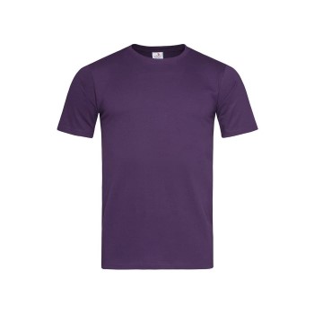 Stedman Classic-T Fitted For Men Mørkelilla bomuld Small Herre