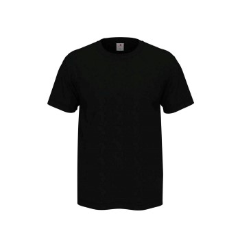 Stedman Comfort Men T-shirt Sort bomuld Small Herre