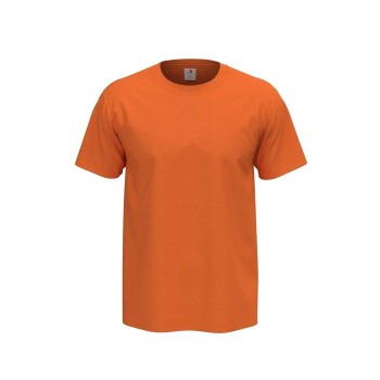 Se Stedman Comfort Men T-shirt Orange bomuld Medium Herre ved Timarco