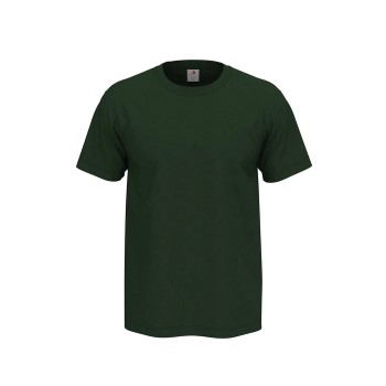 Se Stedman Comfort Men T-shirt Mørkgrøn  bomuld Small Herre ved Timarco