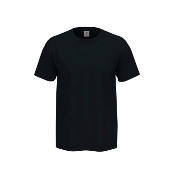 Se Stedman Comfort Men T-shirt Mørkblå bomuld Large Herre ved Timarco