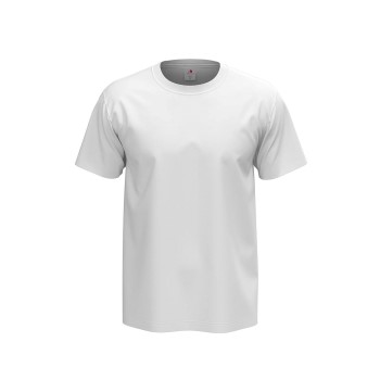 Se Stedman Comfort Men T-shirt Hvid bomuld Small Herre ved Timarco