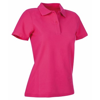 Se Stedman Polo Women Rosa bomuld Small Dame ved Timarco