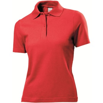 Stedman Polo Women Rød bomuld Large Dame