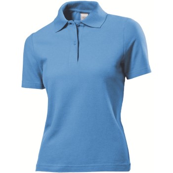 Se Stedman Polo Women Lyseblå bomuld X-Large Dame ved Timarco