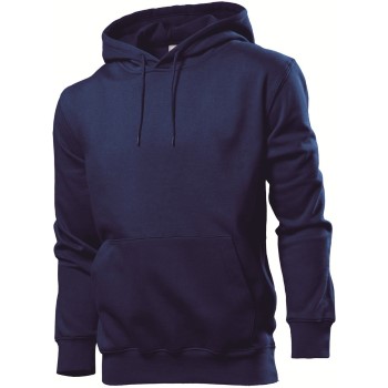 Se Stedman Sweatshirt Hooded Men Marineblå Medium Herre ved Timarco