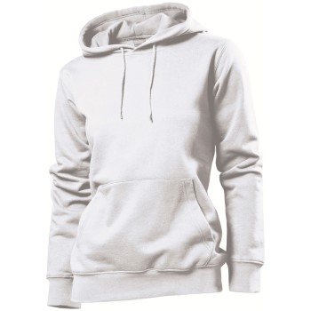 Stedman Sweatshirt Hooded Women Hvid Small Dame