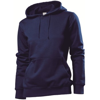 Stedman Sweatshirt Hooded Women Marineblå Large Dame