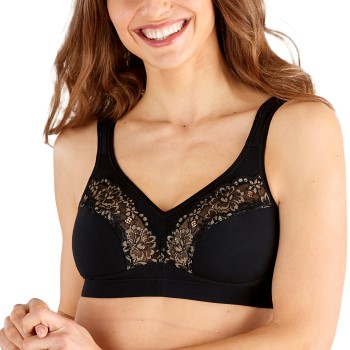 Swegmark Bh Fairtrade Soft Bra Sort økologisk bomuld B 80 Dame