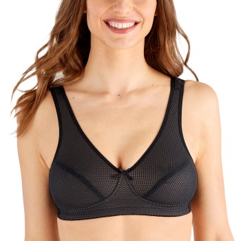 Swegmark Bh Net Organic Cotton Soft Bra Sort B 75 Dame