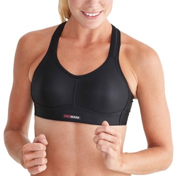 SWEMARK Sport by Swegmark Swemark Courage Coolmax Sports Bra Bh Sort B 85 Dame