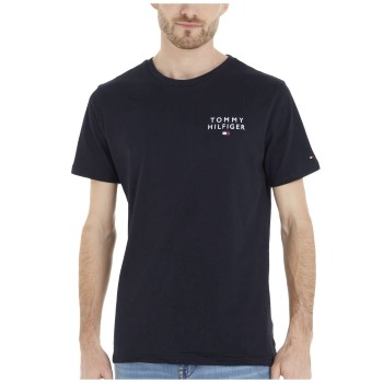 Tommy Hilfiger Cotton Tee Logo T-shirt Marineblå bomuld Small Herre