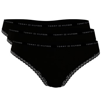 Tommy Hilfiger Trusser 3P Lace Brief Sort Medium Dame