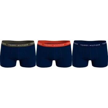 Tommy Hilfiger 3P Logo Essential Trunks Mørkblå Large Herre