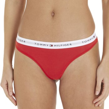 Tommy Hilfiger Trusser LOGO Waistband Thong Rød Small Dame