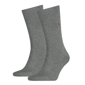 Tommy Hilfiger Legwear Tommy Hilfiger Strømper 2P Men Classic Sock Grå Str 43/46 Herre