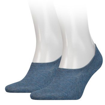 Tommy Hilfiger Legwear Tommy Hilfiger Strømper 2P Men Footie Invisible Sock Blå Str 39/42 Herre