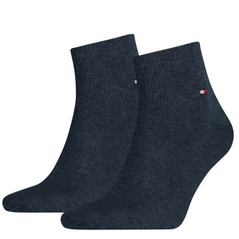 Tommy Hilfiger Legwear Tommy Hilfiger Strømper 2P Men Quarter Sock Blå Str 43/46 Herre