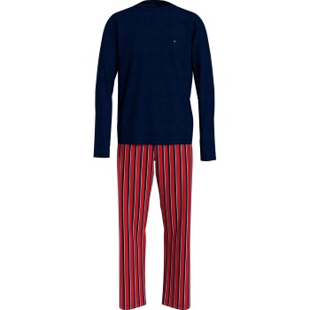 Tommy Hilfiger Original Organic Cotton Pyjama Blå/Rød økologisk bomuld Large Herre