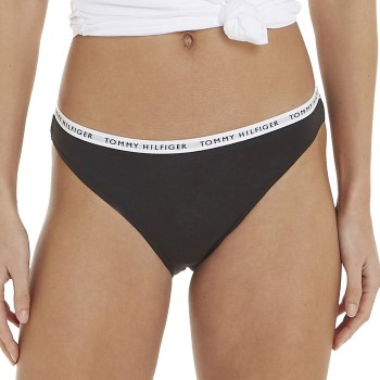 Tommy Hilfiger Trusser 3P Recycled Essentials Bikini Sort Small Dame