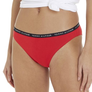 Tommy Hilfiger Trusser 3P Recycled Essentials Bikini Rød/Blå Medium Dame