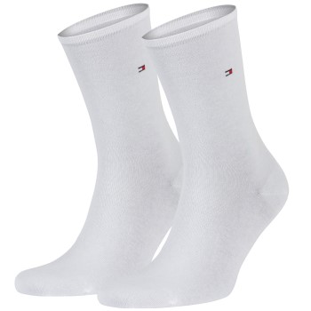 Tommy Hilfiger Legwear Tommy Hilfiger Strømper 2P Women Classic Casual Socks Hvid Str 39/42 Dame