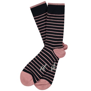 Topeco Strømper Men Bamboo Socks Rosa stribet Str 41/45 Herre