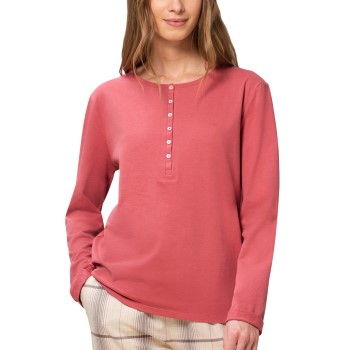 Se Triumph Lounge Me Cotton Button Tab Top Koral bomuld 38 Dame ved Timarco