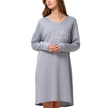 Se Triumph Lounge Me Cotton NDK SLS Nightdress Grå 38 Dame ved Timarco