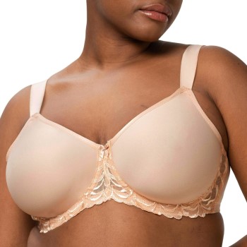 Triumph Bh Modern Finesse Minimizer Underwire Bra Beige C 80 Dame