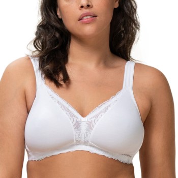 Triumph Bh Modern Lace Cotton Soft Bra Hvid A 80 Dame