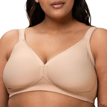 Triumph Bh Modern Soft Cotton Soft Bra Beige A 70 Dame