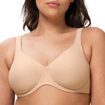 Triumph Bh Modern Soft Cotton Underwire Bra Beige B 80 Dame